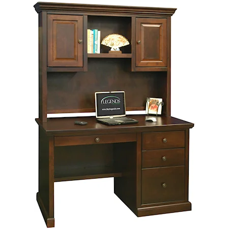 48" Office Desk & Hutch